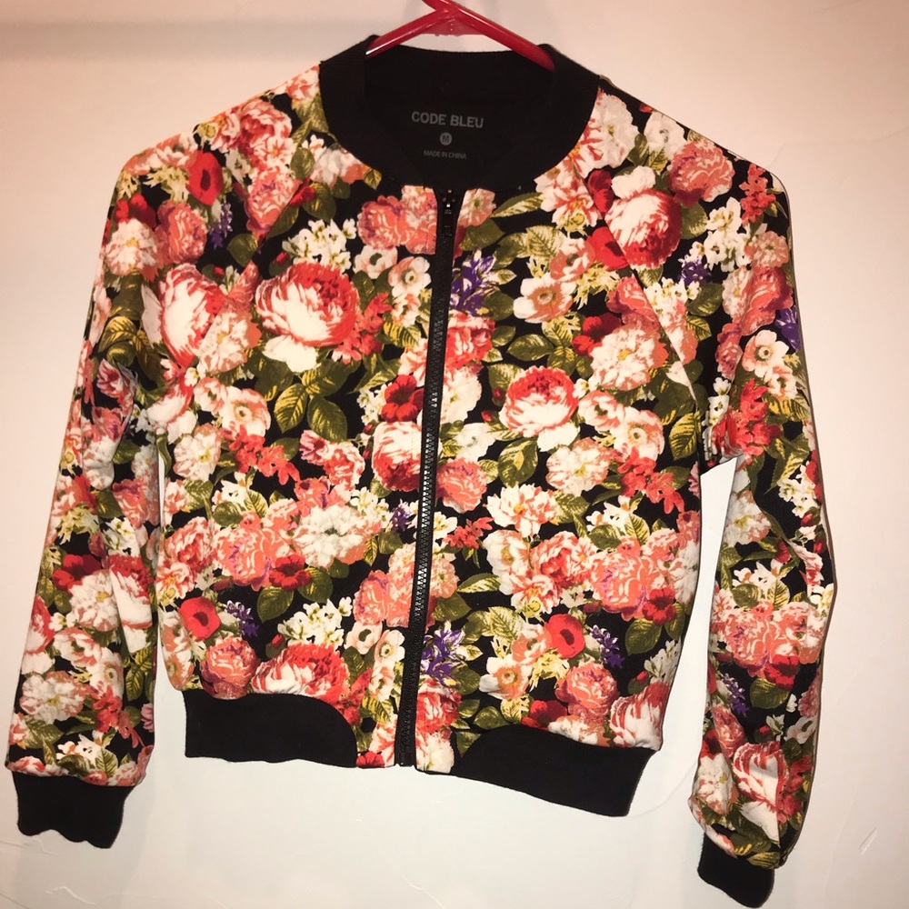 Girls floral jacket